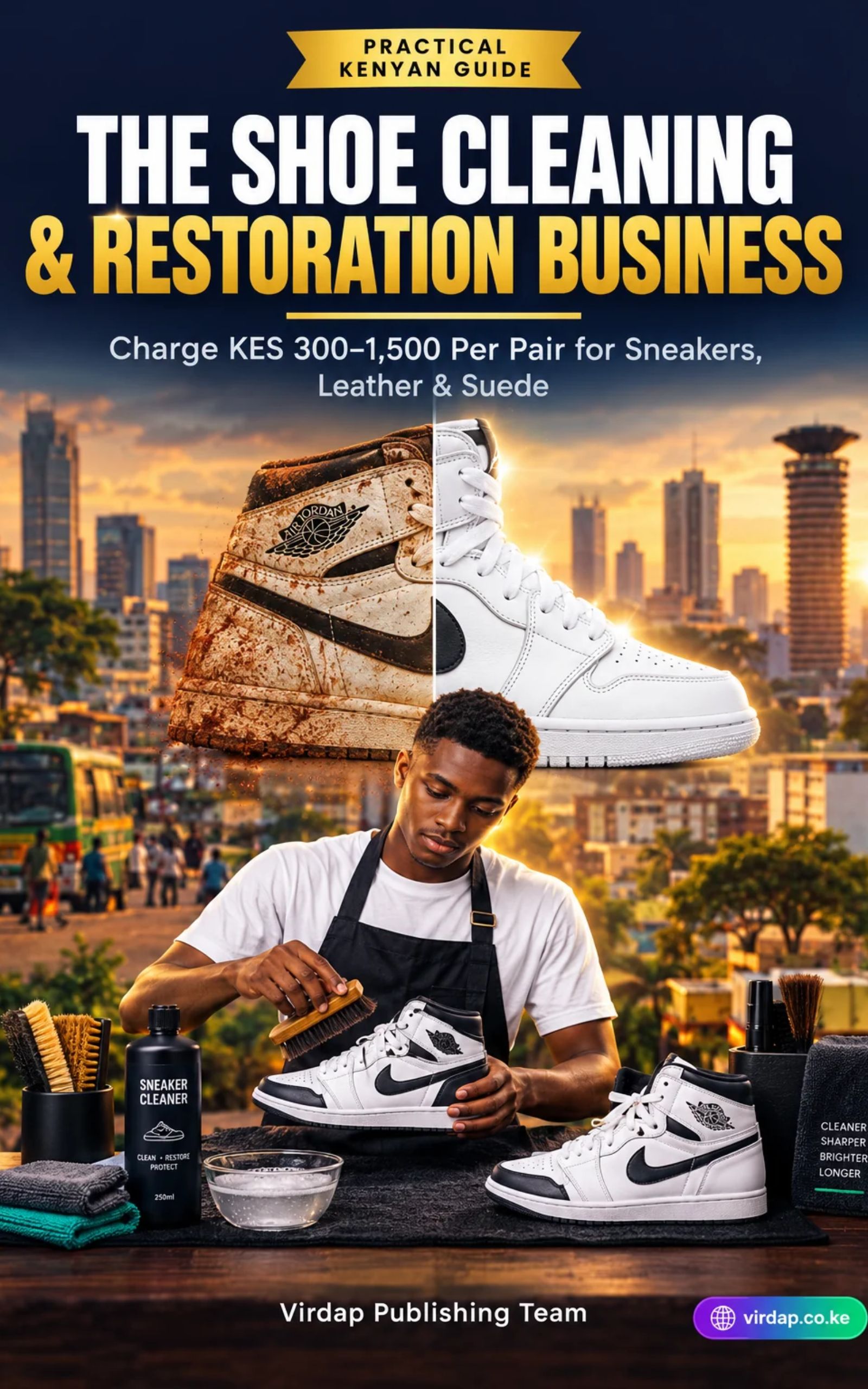 Shoe Cleaning & Restoration Business in Nairobi: How to Charge KES 300–3,000 Per Pair Cleaning Sneakers, Leather & Suede Shoes